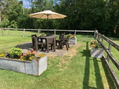 Bryniau Pell garden seating